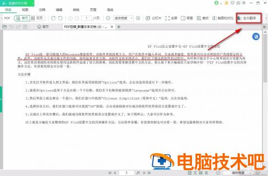 迅读PDF大师怎么翻译PDF文档 迅读PDF大师 软件办公 第4张