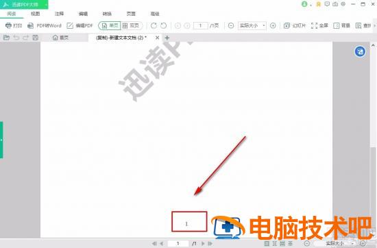 迅读PDF大师怎么给PDF文件添加页码 迅捷pdf如何加页码 软件办公 第10张