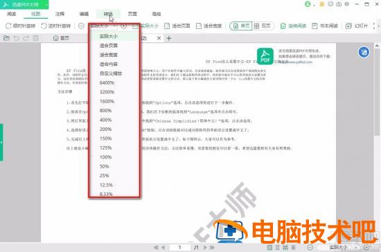 迅读PDF大师怎么缩放PDF 迅读pdf大师怎么调整图片大小 软件办公 第5张