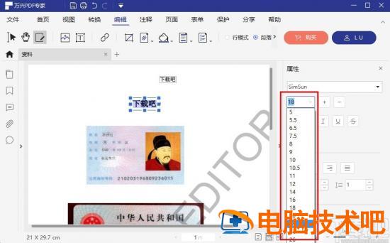 万兴pdf专家如何调整文字大小 pdf编辑文字怎么调整大小 软件办公 第6张