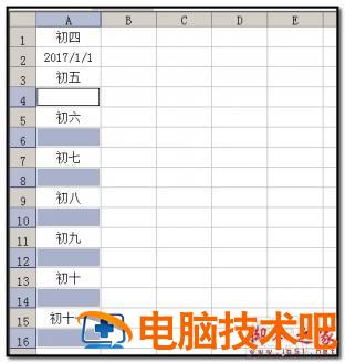 Excel2016怎么隔行插入连续日期 软件办公 第9张