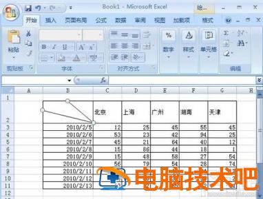 Excel2016中怎么画双斜线 excel多格画斜线 软件办公 第6张