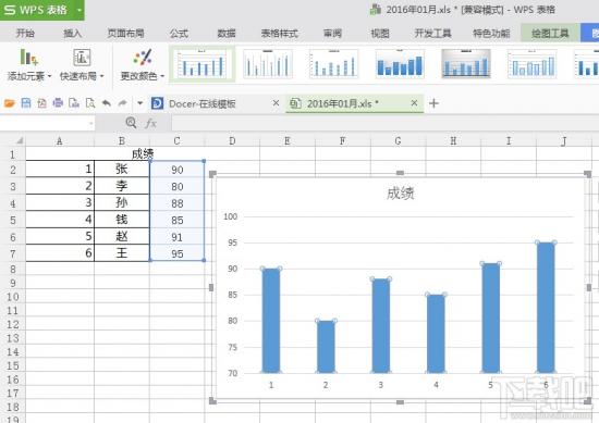 怎样在EXCEL表格中插入柱形图显示数据 Excel柱形图怎么显示数据 软件办公 第4张