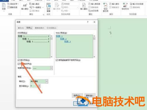 Word目录点点点后边不显示页码怎么办 目录标题和页码之间有个点点 软件办公 第2张