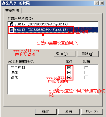 局域网共享权限设置方法图解教程，不同的用户 局域网共享如何设置某个人的权限 电脑技术 第5张