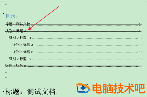 Word怎么清除指定级别目录项的双删除线 word目录怎么删除页码 软件办公 第2张