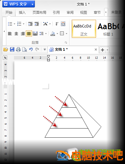 WPS教程：手把手教你轻松绘制金字塔图示！ wps金字塔图形怎么做 软件办公 第4张