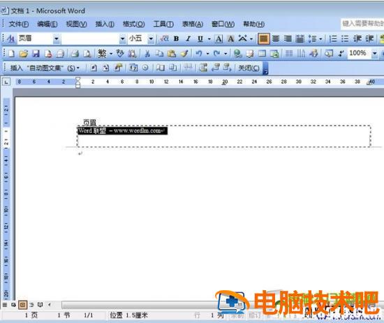 Word2003如何删除或取消页眉页脚 怎么取消删除页眉 软件办公 第6张