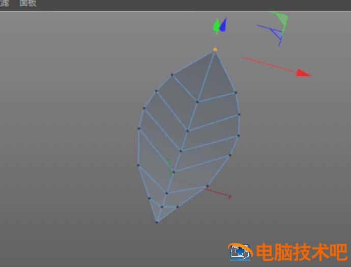 C4D建模一片绿色叶子的操作流程 c4d怎么做树叶飘动效果 软件办公 第5张