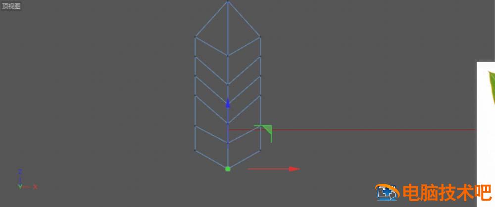 C4D建模一片绿色叶子的操作流程 c4d怎么做树叶飘动效果 软件办公 第4张