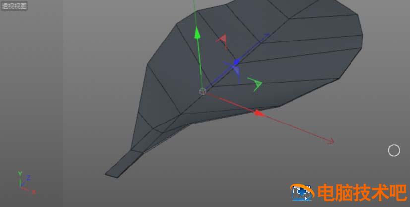 C4D建模一片绿色叶子的操作流程 c4d怎么做树叶飘动效果 软件办公 第7张