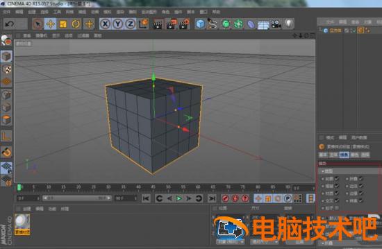 C4D渲染线框图的操作教程 c4d渲染线稿图 软件办公 第6张