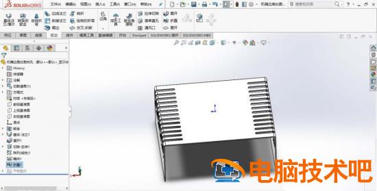 SolidWorks制作散热孔的操作教程分享 solidworks画散热片 软件办公 第13张