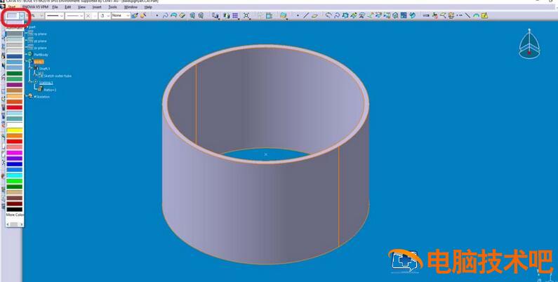 Catia零件模型添加颜色的图文步骤 catia设置模型颜色 软件办公 第5张