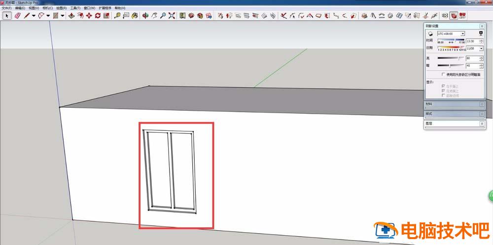 草图大师(SketchUp)绘制一个自动开洞门窗的详细操作步骤 软件办公 第4张