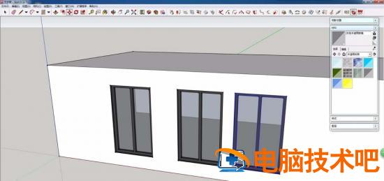 草图大师(SketchUp)绘制一个自动开洞门窗的详细操作步骤 软件办公 第8张