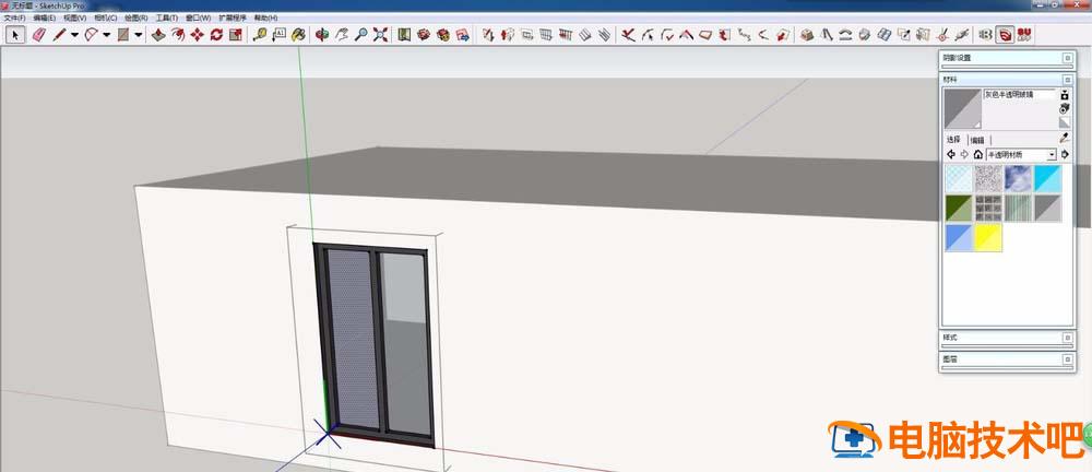 草图大师(SketchUp)绘制一个自动开洞门窗的详细操作步骤 软件办公 第7张