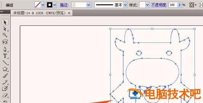 在ai中将图片转换成路径图的操作步骤 ai如何将图片转换成路径 软件办公 第6张