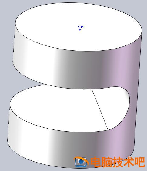 Solidworks切除圆柱中间一部分的操作方法 solidworks将圆柱切割 软件办公 第7张