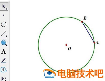 几何画板构造圆内接正七边形的操作流程 几何画板作圆的内接正六边形 软件办公 第2张