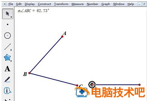 使用几何画板作一个角等于已知角的详细步骤 几何画板构造一个角等于已知角 软件办公 第2张