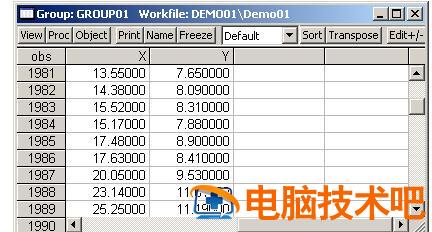 EViews生成散点图的详细步骤 eviews7.2怎么做散点图 软件办公 第3张