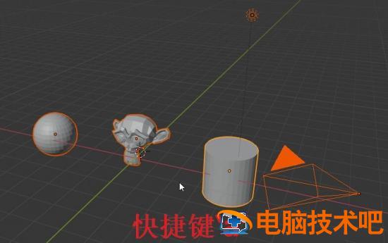 blender如何选择物体 blender选择物体红色是什么 软件办公 第2张